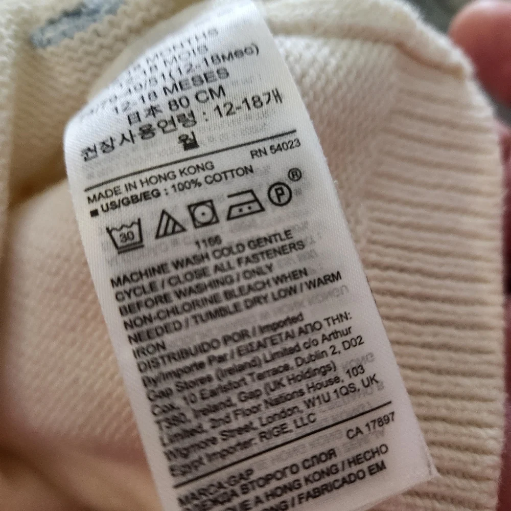GAP Knit Long Sleeve Colorful Polkadot Sweater